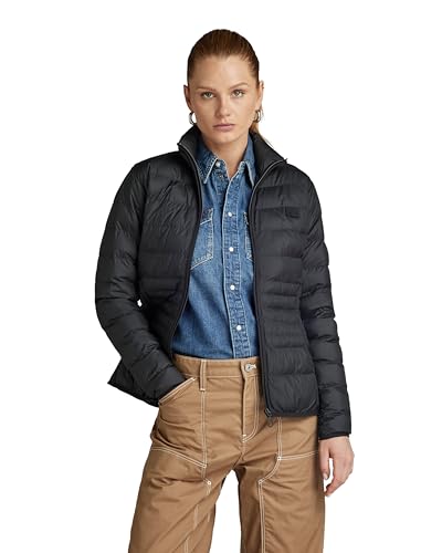 G-STAR RAW Damen Packable Light Weight Padded Jacke, Schwarz (dk black D24260-B958-6484), XS von G-STAR