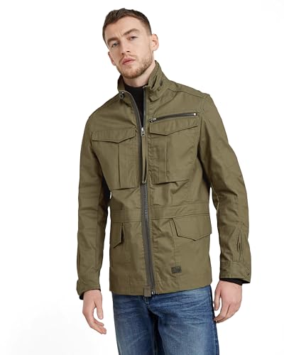 G-STAR RAW Herren Rovic Slim Field Jacke, Grün (shadow olive D24282-D389-B230), S von G-STAR RAW