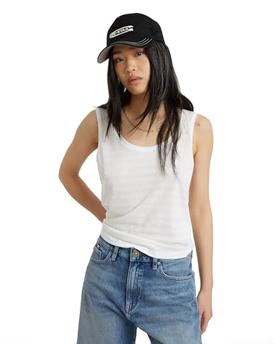 G-Star RAW Women's Tops Optic Slim Tank top wmn, Grau (lt Chalk D24644-D602-1284), XL von G-Star RAW