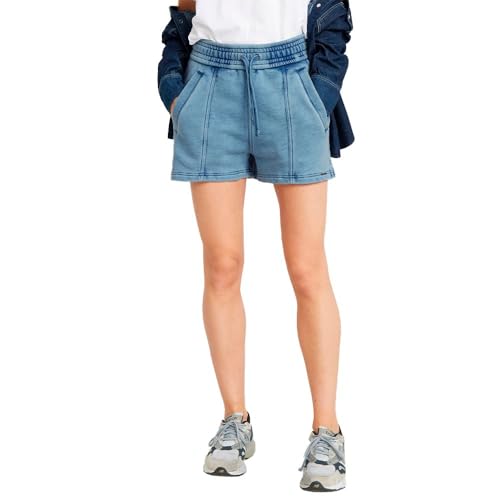 G-Star RAW Women's Shorts Overdyed raw Edge sw Shorts wmn, Blau (Sun Faded Indigo D24571-D583-B503), L von G-Star RAW