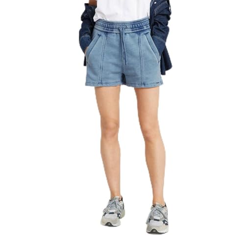 G-Star RAW Women's Shorts Overdyed raw Edge sw Shorts wmn, Blau (Sun Faded Indigo D24571-D583-B503), XL von G-Star RAW