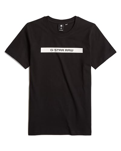 G-Star Jungen T-Shirt Ss Regular, Schwarz (Dk Black D25534-01-6484), 10 Jahre von G-STAR
