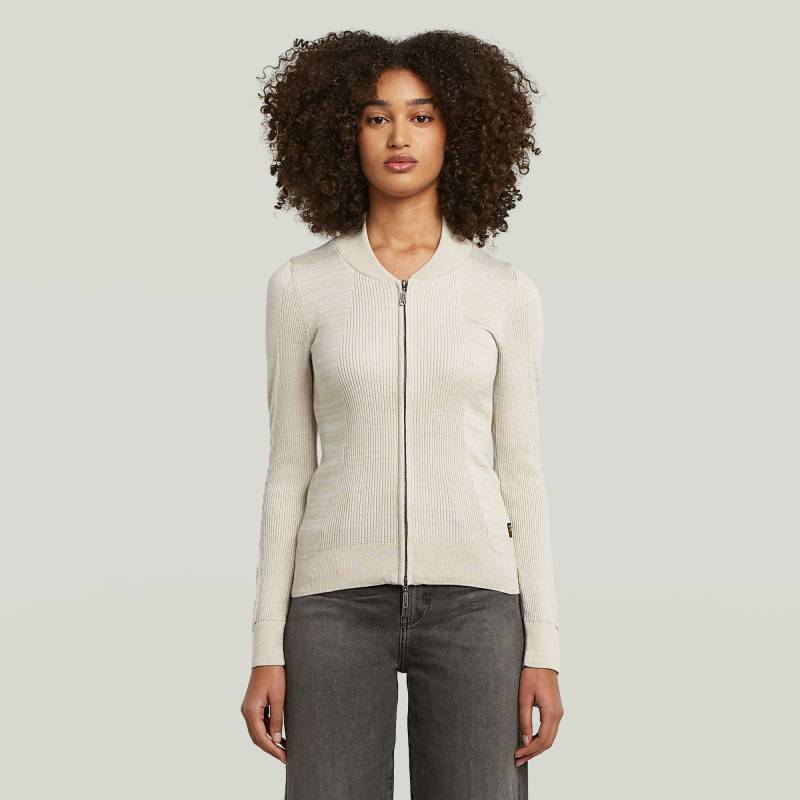 3D Biker Knit Slim Full Zip Knit von G-STAR