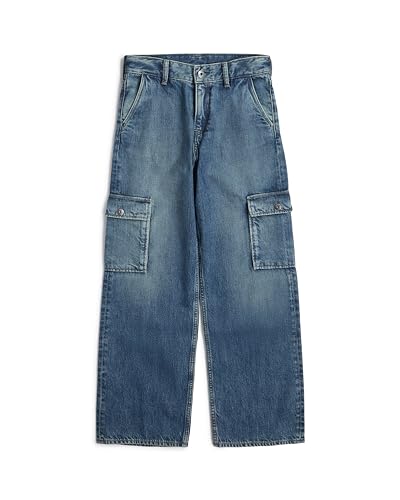 8719965012981 G-Star Madchen Kids Mega Denim Cargo, Blau (Antique Faded Niagara Destroyed D25739-01-D886), 12 von 8719965012981