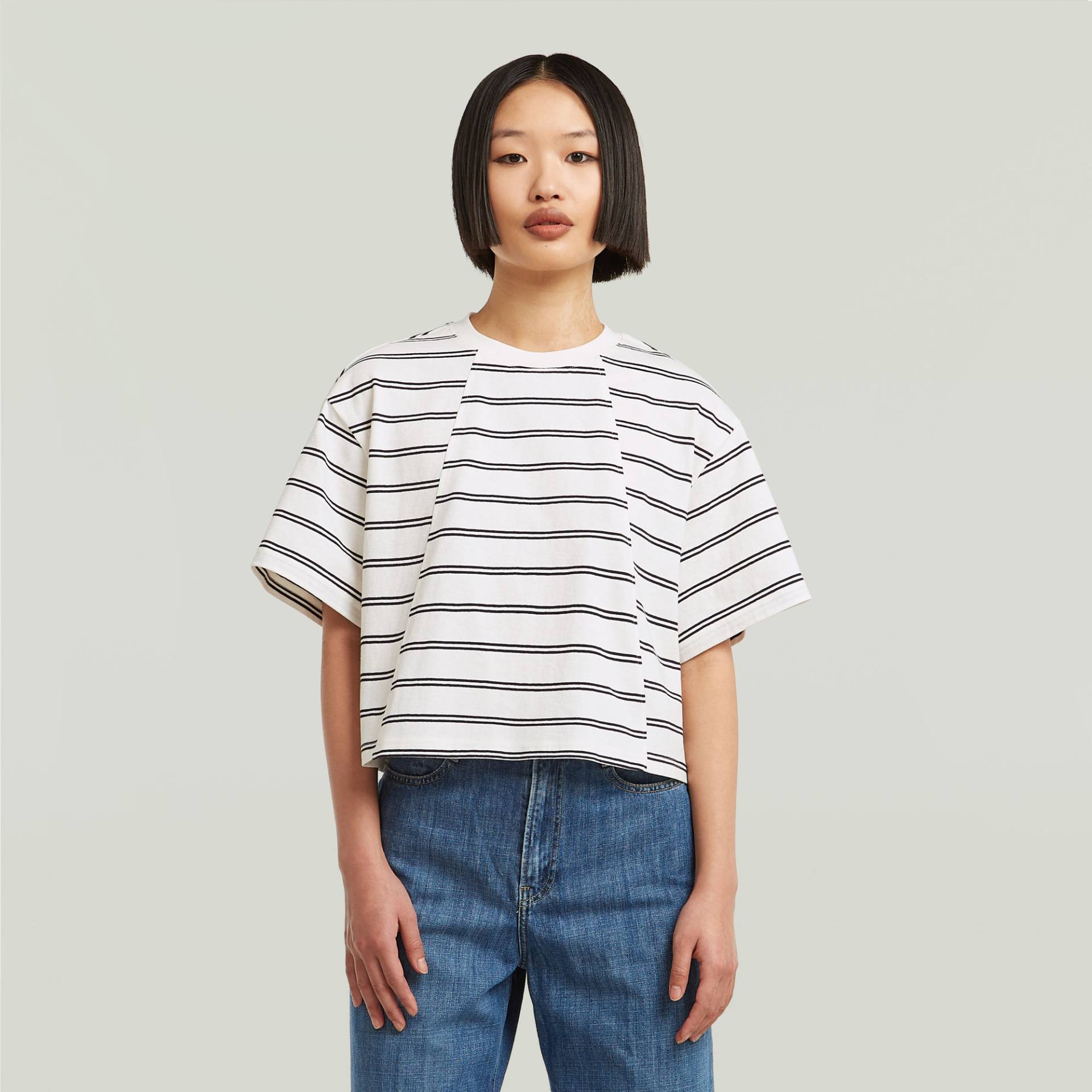 A-Line Stripe Boxy T-Shirt von G-STAR