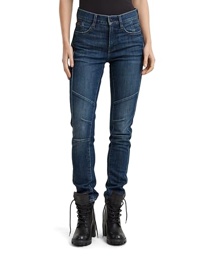 G-STAR Damen Ace 2.0 Biker Slim Straight Jeans, Blau (Worn in Blizzard D25285-D761-G799), 31W / 34L von G-STAR