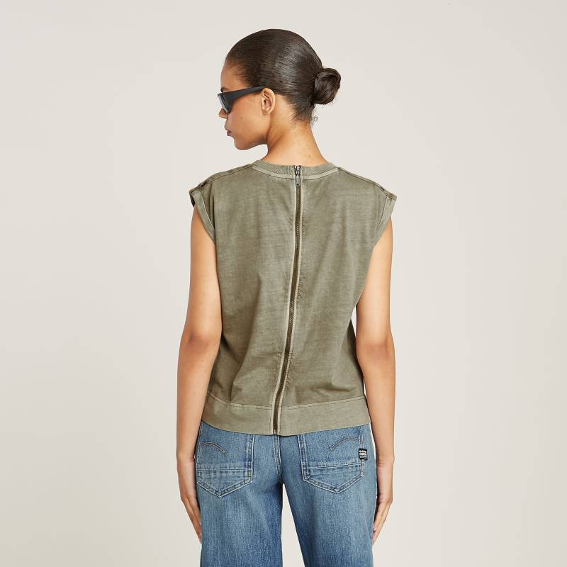 Back Zip Overdyed Top von G-STAR