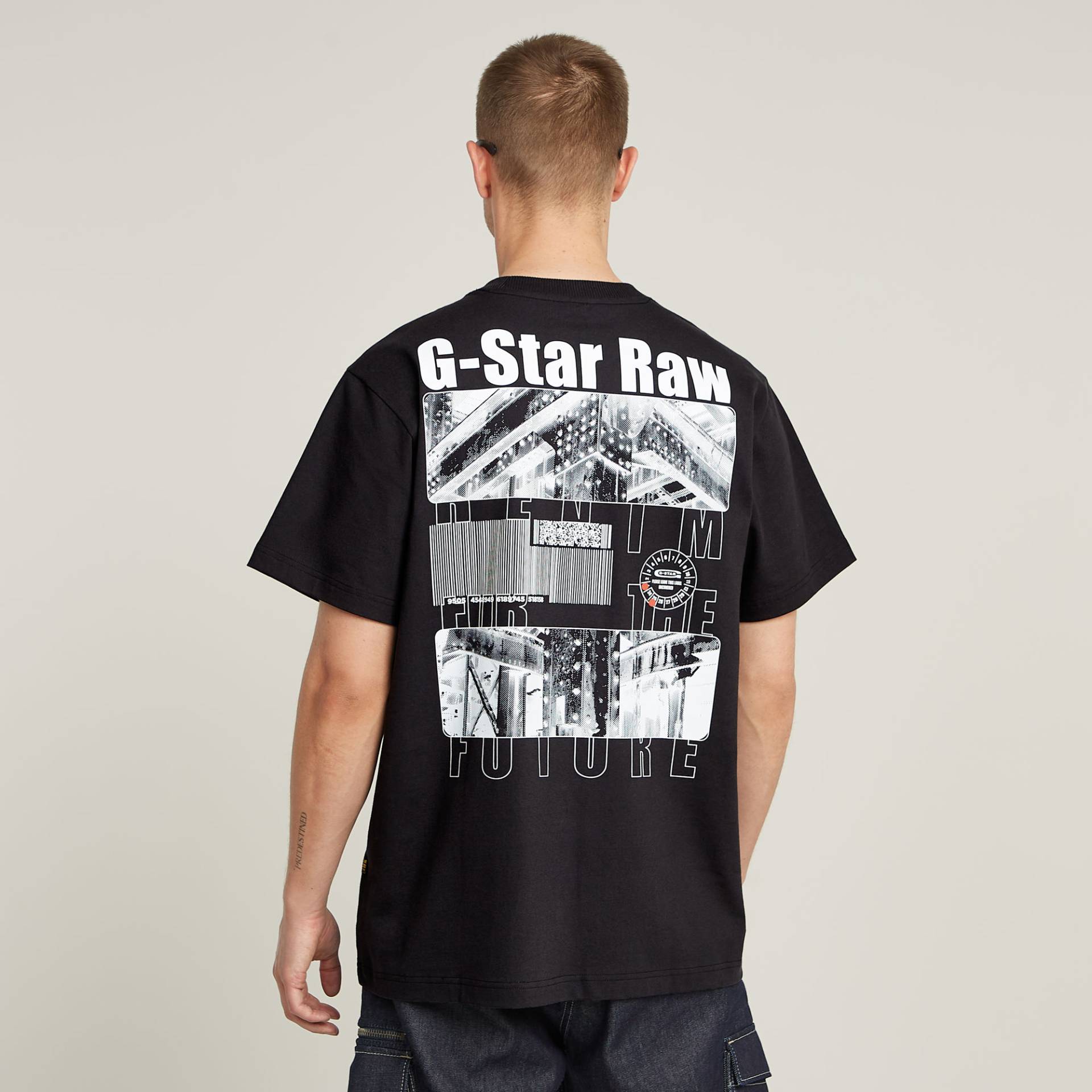 Barcode Back Graphic Loose T-Shirt von G-STAR