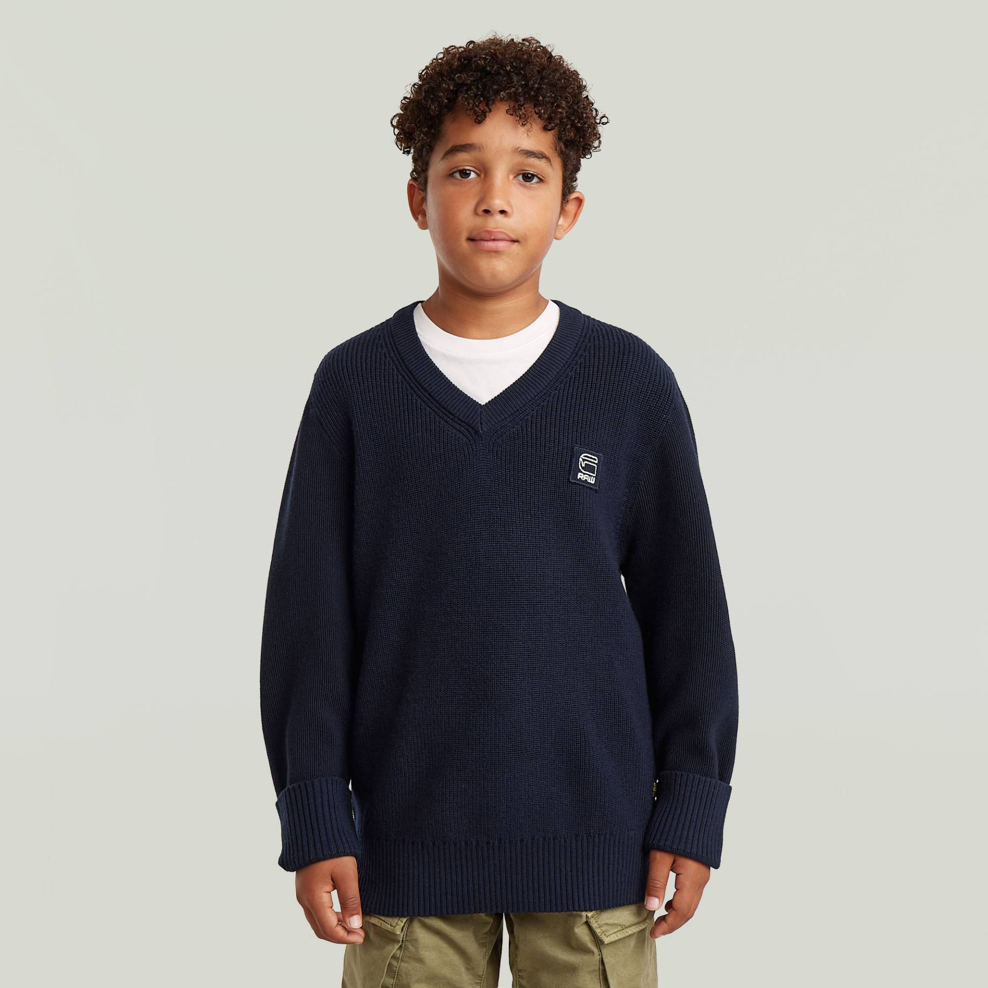 Boys Army V Neck Knit von G-STAR