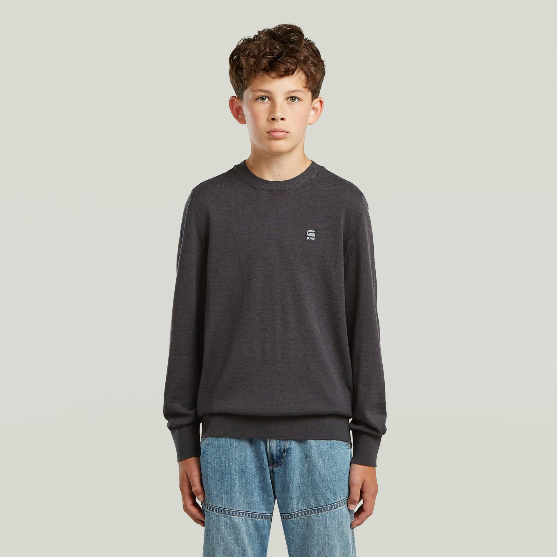 Boys Basic Crewknit Sweatshirt von G-STAR