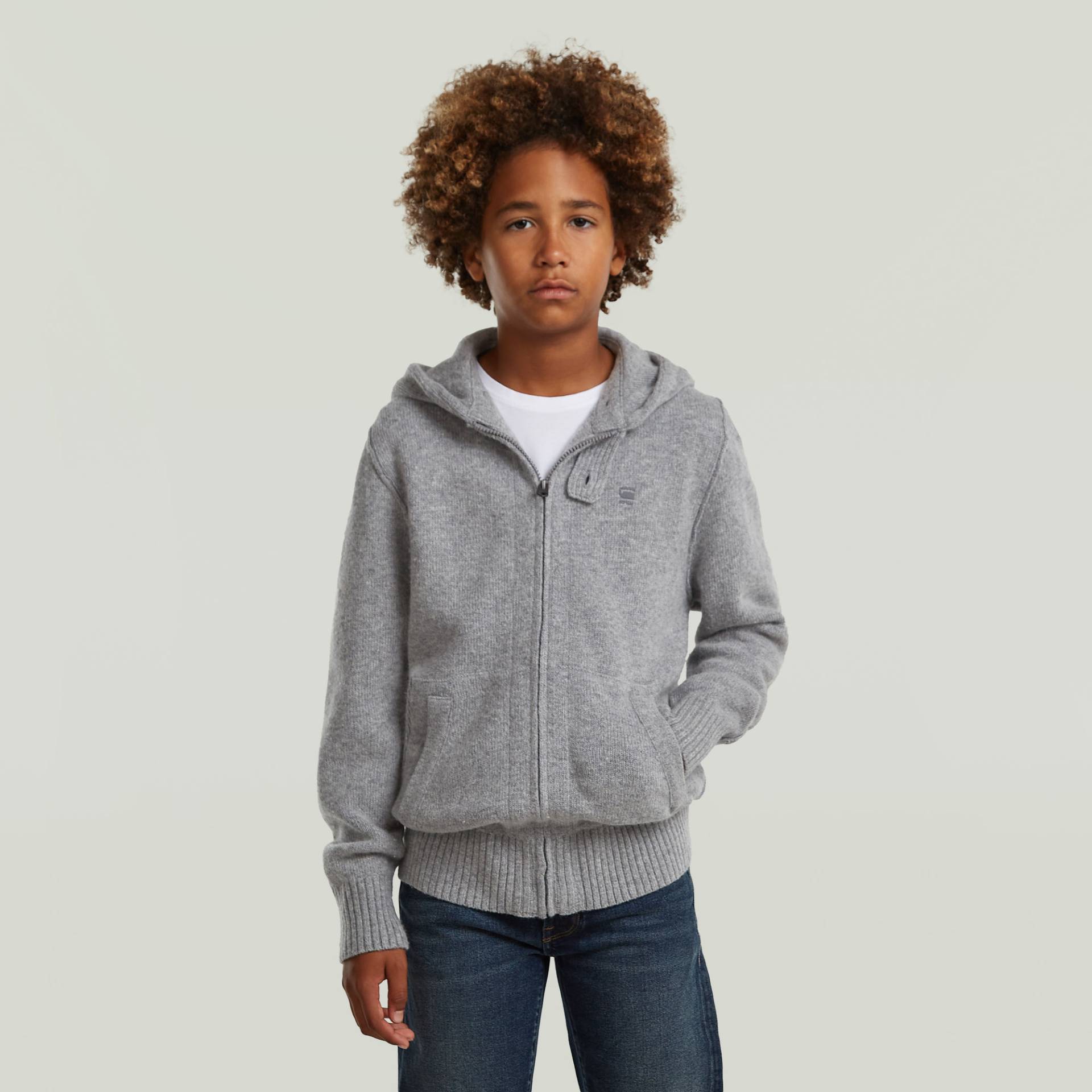 Boys Rag Hooded Full Zip Knit von G-STAR