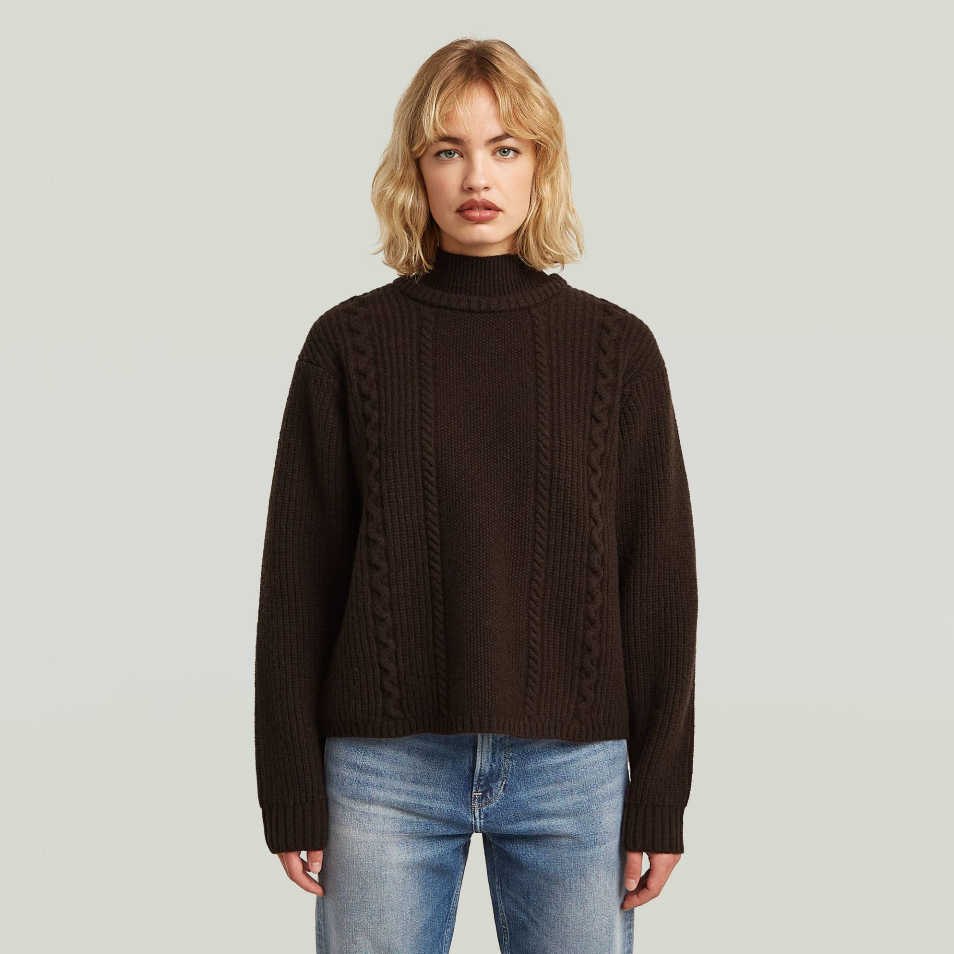 Cable Double Collar Knit von G-STAR