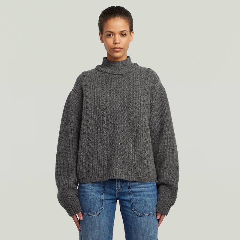 Cable Double Collar Knit von G-STAR