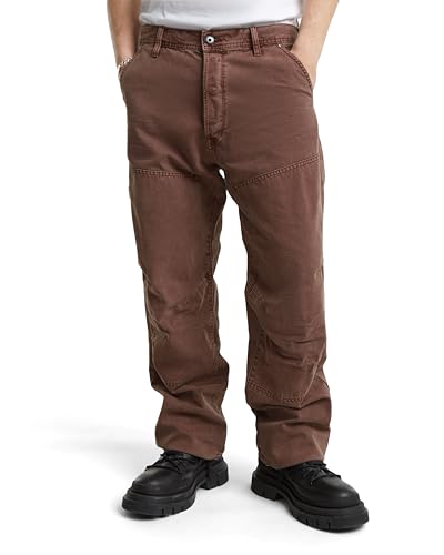 G-Star Herren Carpenter 3D Loose Jeans Jeans, Braun (Faded Brown Stone Gd D23695-d491-g824), 33W / 34L von G-STAR