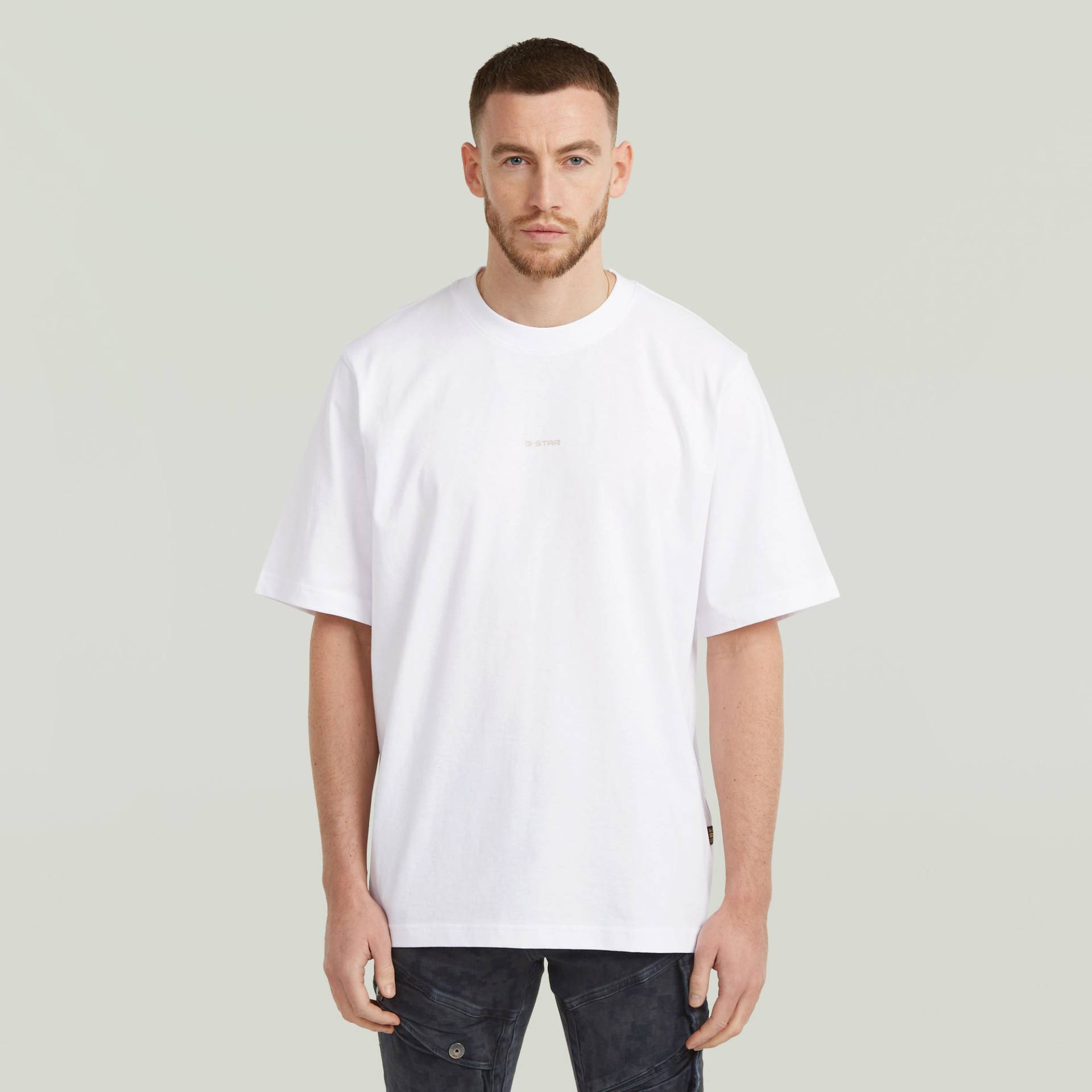Center Chest Logo Loose Boxy T-Shirt von G-STAR