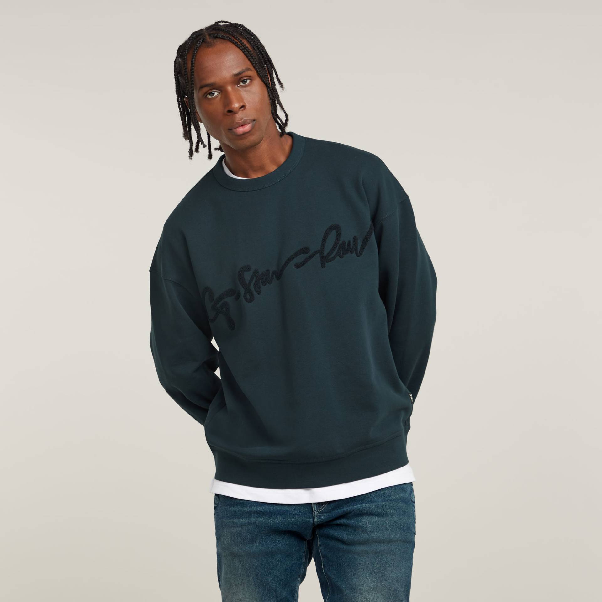 Chenille G-Script Loose Sweatshirt von G-STAR