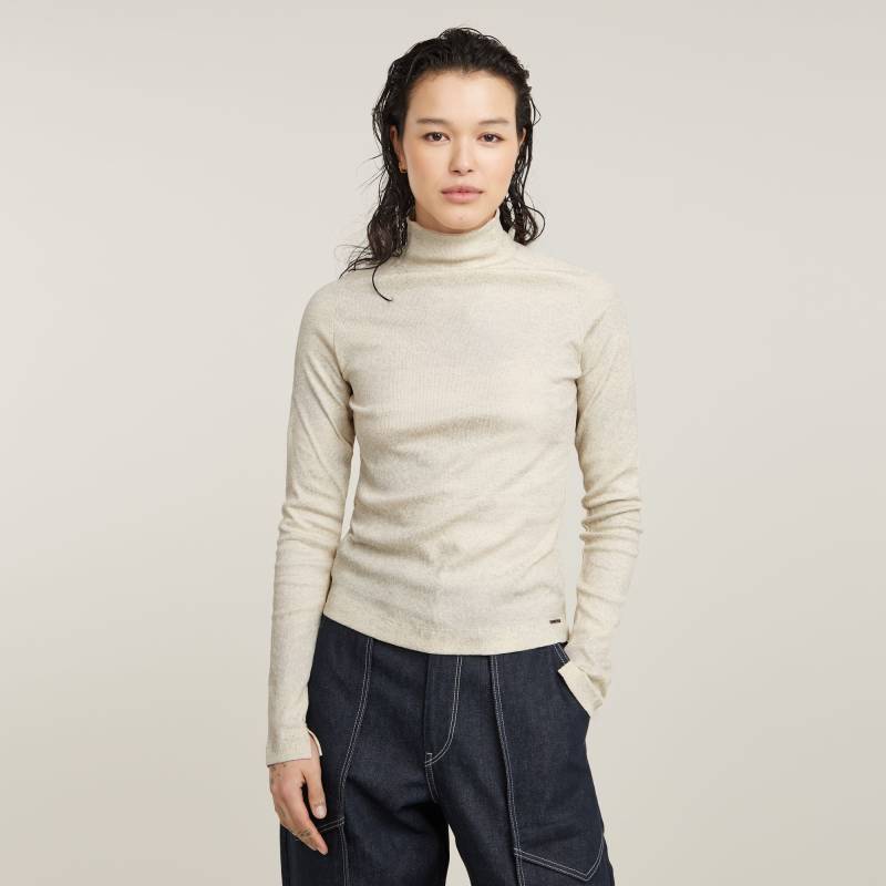 Coated Slim Rib Mock Top Coated Slim Rib Mock Top von G-STAR