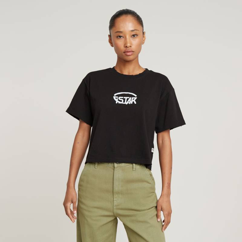 Cropped Logo Relaxed Top von G-STAR