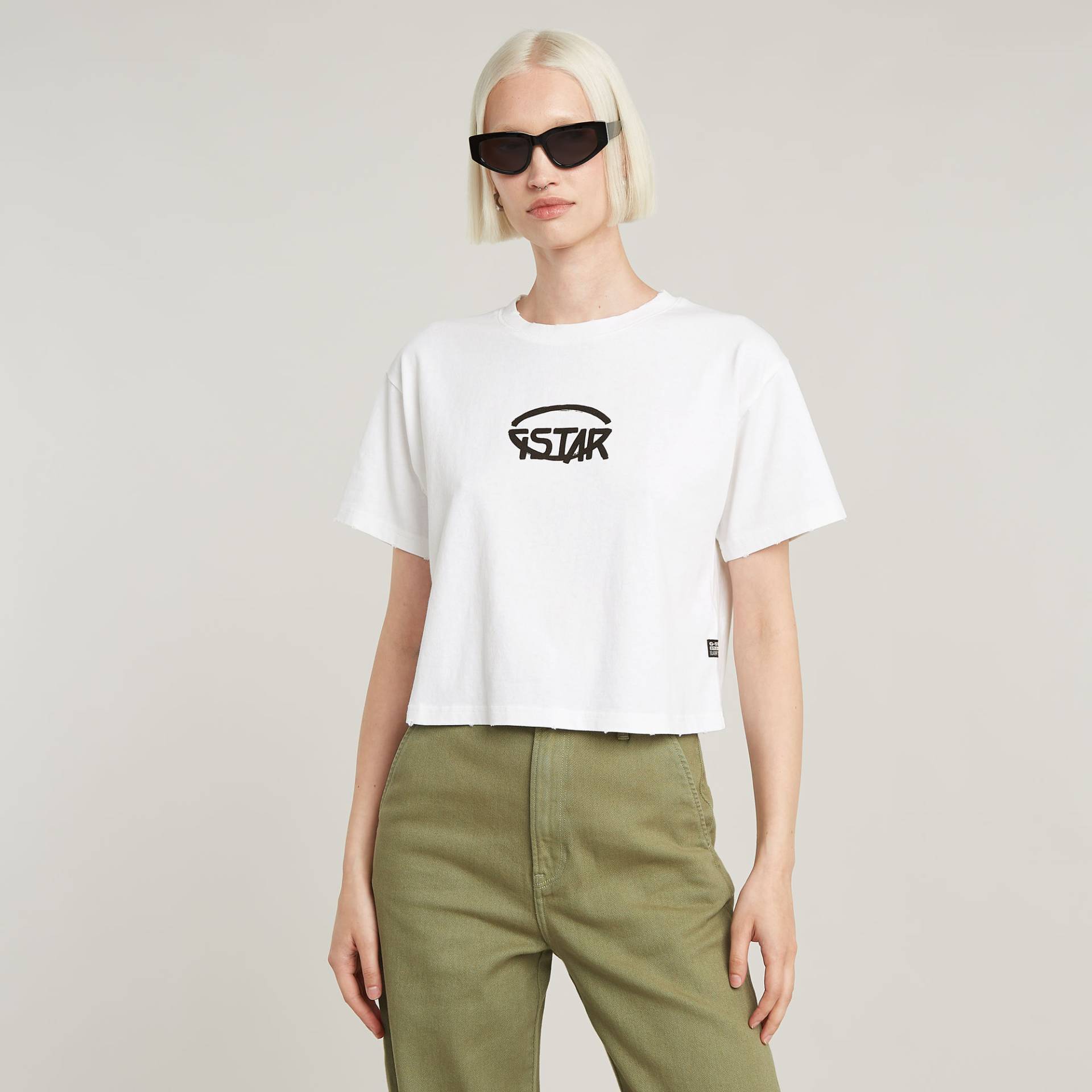 Cropped Logo Relaxed Top von G-STAR