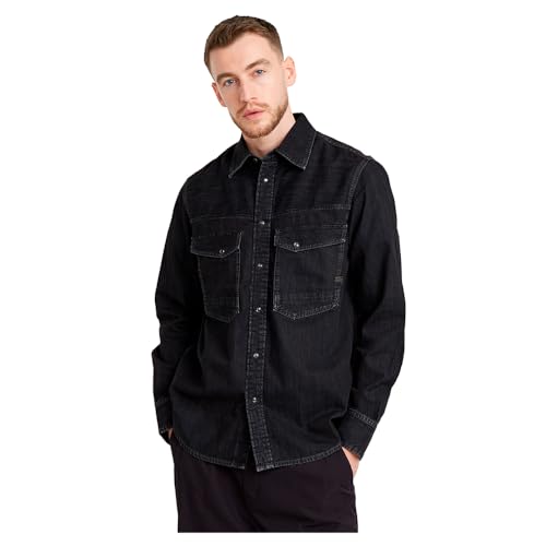G-Star Herren Dakota Slim Hemd, Schwarz (Worn in Nighttime Sky D23616-D540-G865), XXL von G-Star Raw