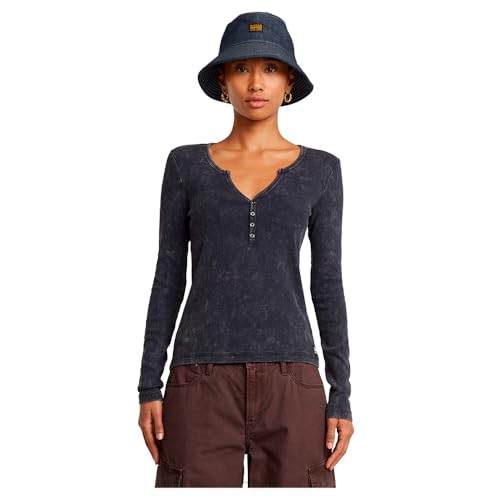 Deep V Henley Slim Top von G-STAR