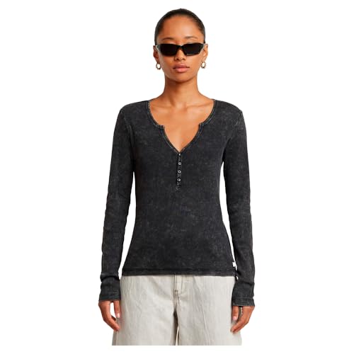 Deep V Henley Slim Top von G-STAR