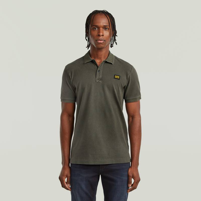 Dunda Overdyed Slim Poloshirt Badge von G-STAR