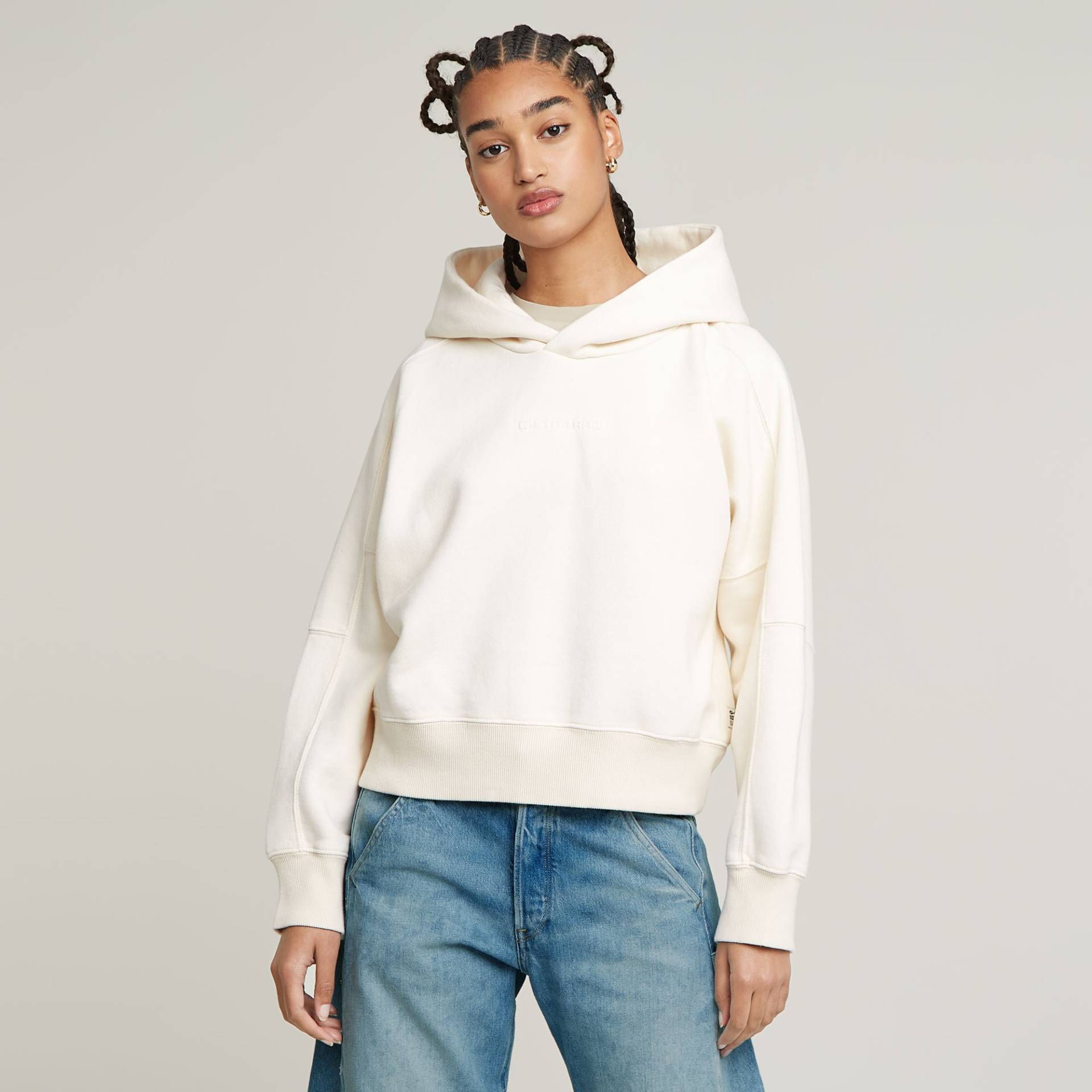 Embossed Oversized Hooded Sweatshirt von G-STAR