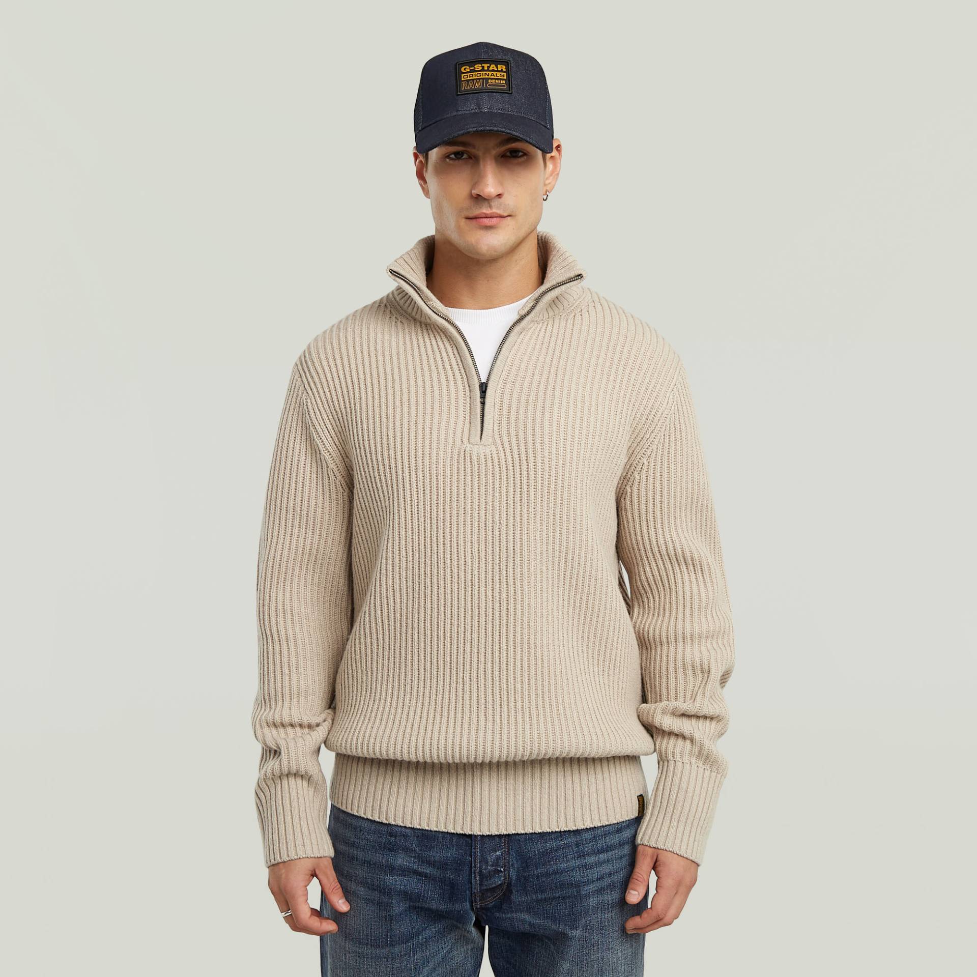 Essential Half Zip Knit von G-STAR