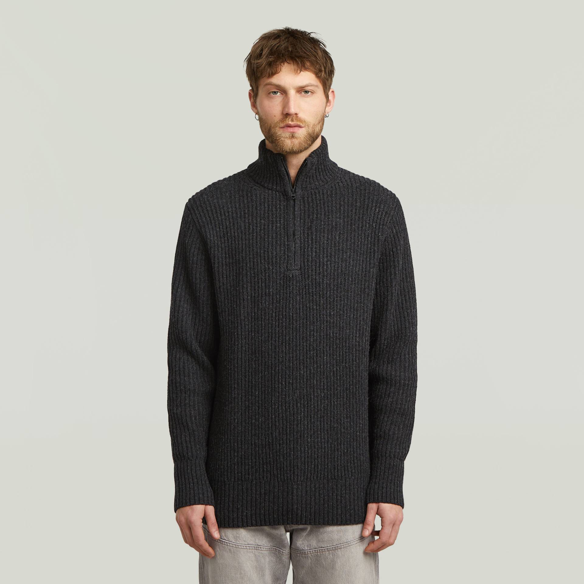 Essential Half Zip Knit von G-STAR