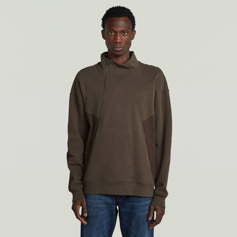 Fabric Mix Half Zip Sweater von G-STAR