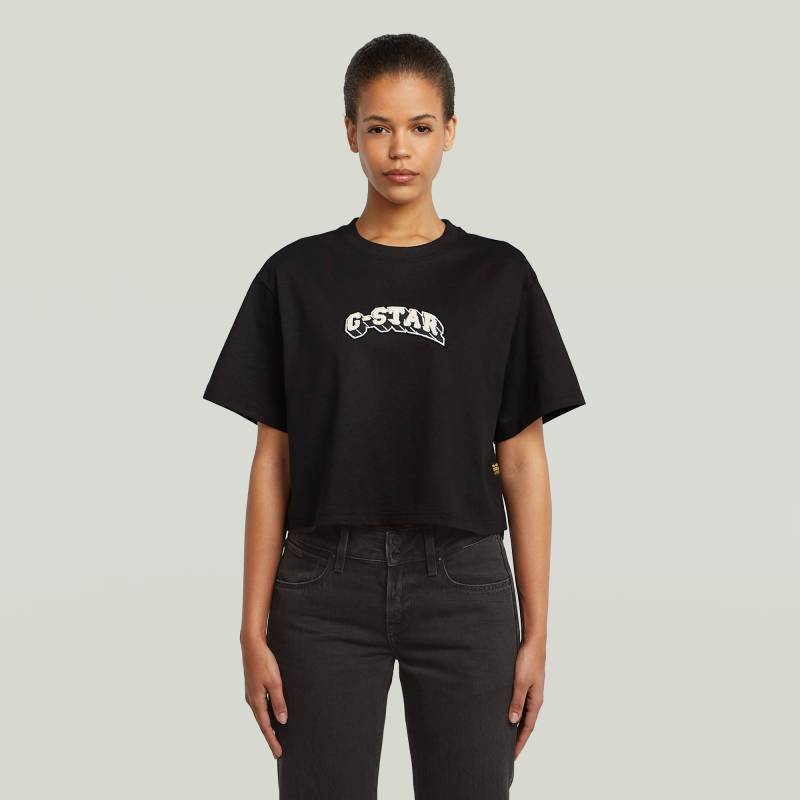 Felt Logo Boxy T-Shirt von G-STAR