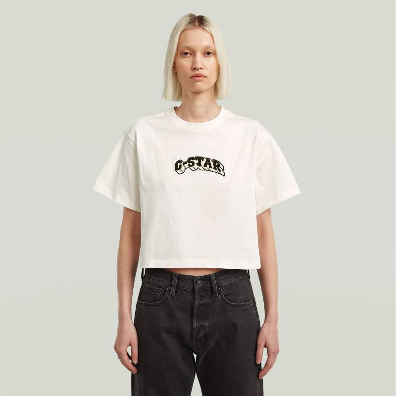 Felt Logo Boxy T-Shirt von G-STAR