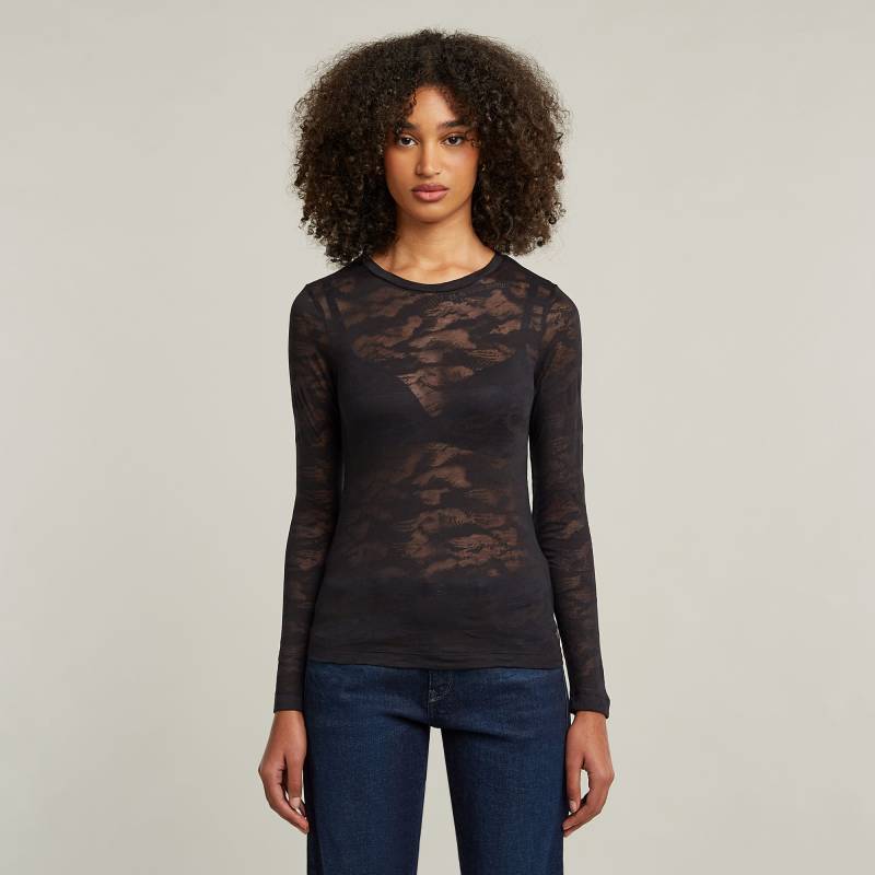 Fine Lace AOP Slim Top von G-STAR