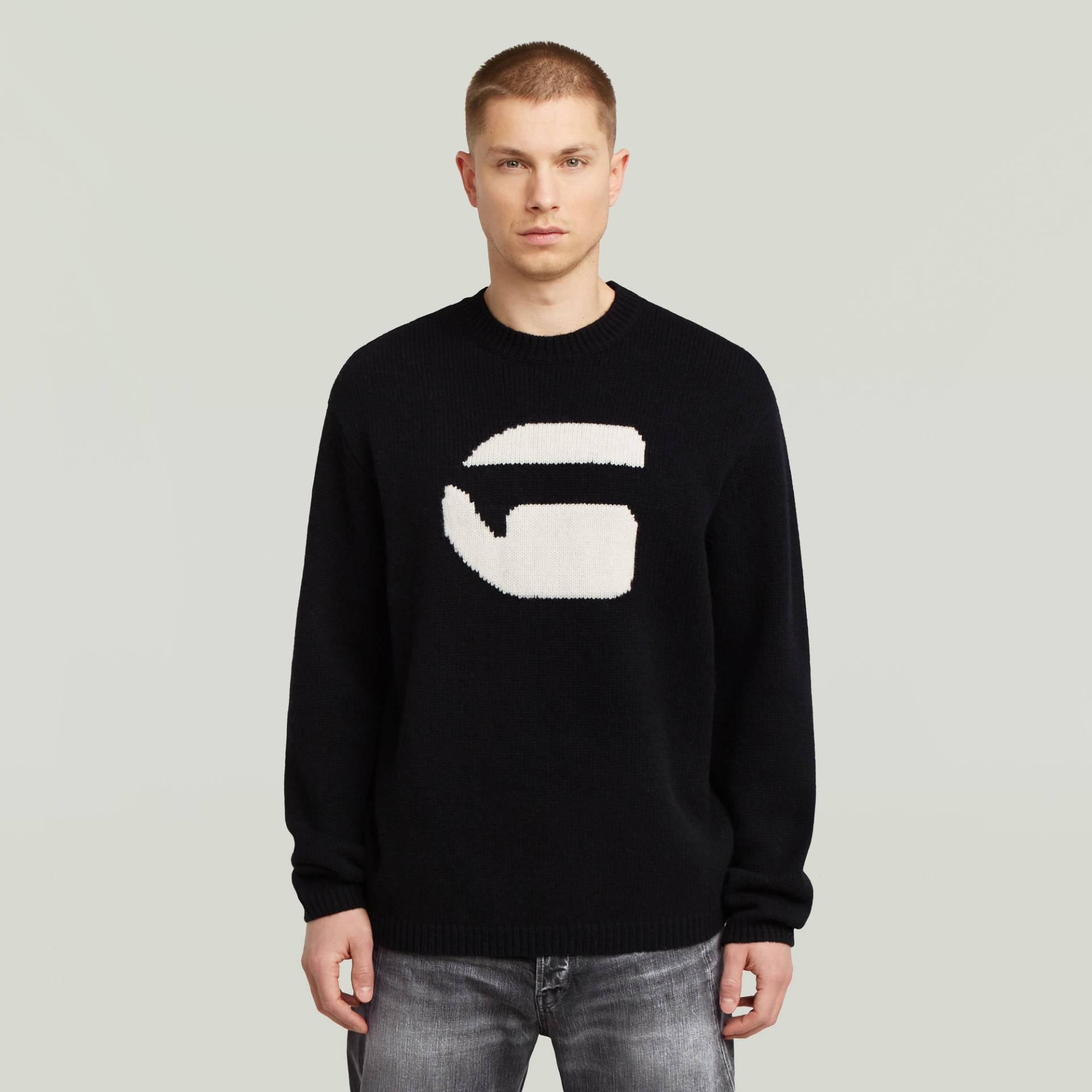 G Logo Relaxed Knit Pullover von G-STAR