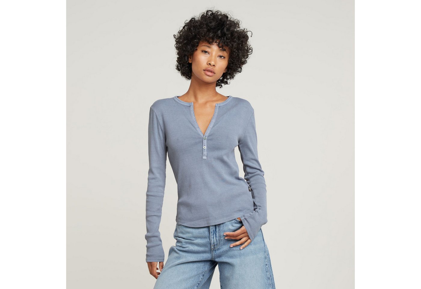 G-STAR 3/4-Arm-Shirt Deep v slim l\s wmn G-STAR 3/4-Arm-Shirt Deep v slim l\s wmn von G-STAR