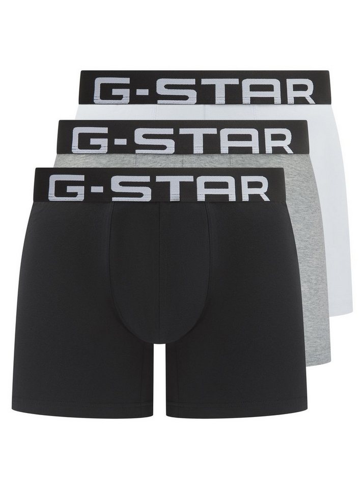 G-STAR Boxershorts (Sparpack, 3-St., 3er Pack) mit super weichem Bündchen, hochwertige Qualität von G-STAR