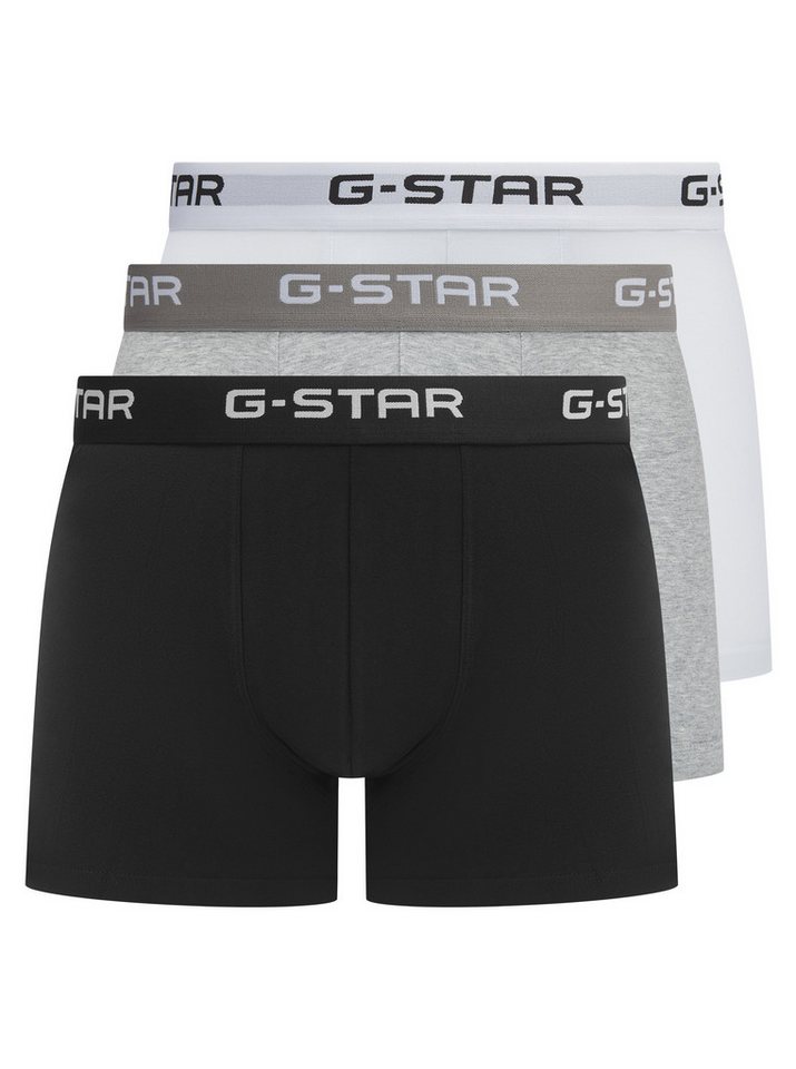 G-STAR Boxershorts ASH, 3 PACK TRUNKS (Packung, 3-St) mit Logo-Bund von G-STAR