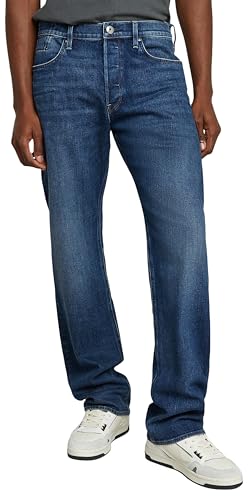 G-Star Herren Dakota Regular Straight Jeans, Blau (Worn in waterspouts D23691-D930-G804), 33W / 34L von G-Star Raw