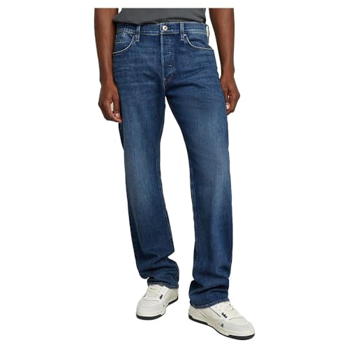 G-STAR Herren Dakota Regular Straight Jeans, Blau (Worn in waterspouts D23691-D930-G804), 34W / 38L von G-STAR