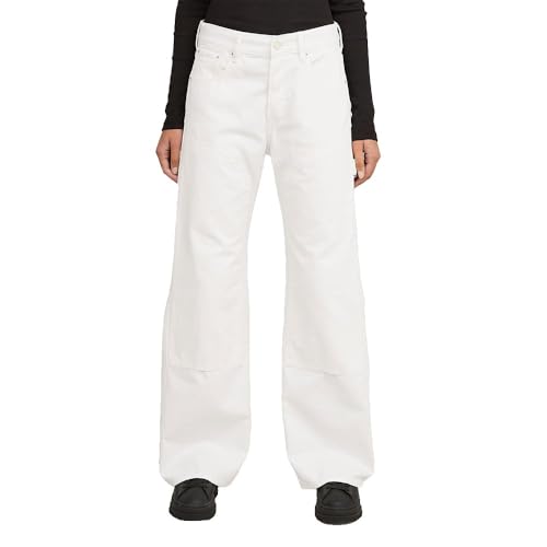 G-STAR Damen Bowey 3D Carpenter Loose Jeans, Weiß (Faded Chalkstone gd D24354-D491-H124), 30W / 30L von G-STAR