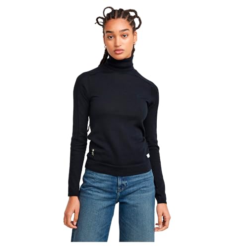 G-STAR Damen Core Slim Turtle Neck Knitted Sweater Blau (Osaka Blue D25510-D847-3873) L von G-STAR