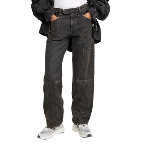 G-STAR Damen Judee Biker Low Waist Loose Jeans, Braun (Worn in Ignition Destroyed D25287-D490-G795), 29W / 30L von G-Star Raw