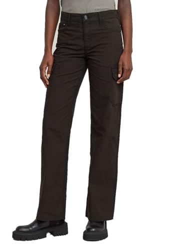 G-STAR Damen Judee Low Waist Cargo Hose, Schwarz (dk Black gd D24673-D388-B564), 30W / 34L von G-Star Raw