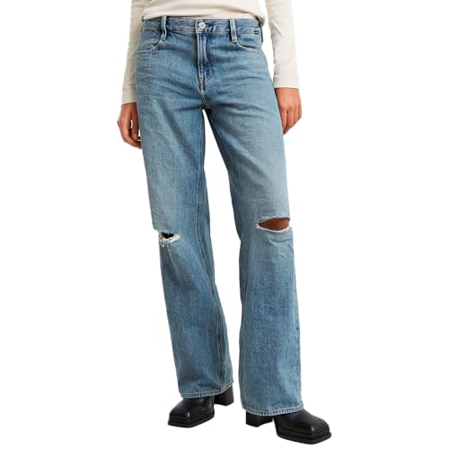 G-Star Damen Judee Low Waist Loose Jeans Blau (Antique Faded Ripped Fjord D22889-D776-G920) 31W / 32L von G-Star Raw