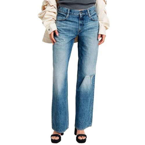 G-STAR Damen Judee Low Waist Loose Jeans Blau (Faded Denali Blue Destroyed D22889-D536-G565) 28W / 30L von G-STAR