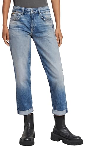 G-STAR Damen Kate Boyfriend Jeans, Blau (Vintage Dirtbag Destroyed D15264-d936-h109), 29W / 28L von G-STAR