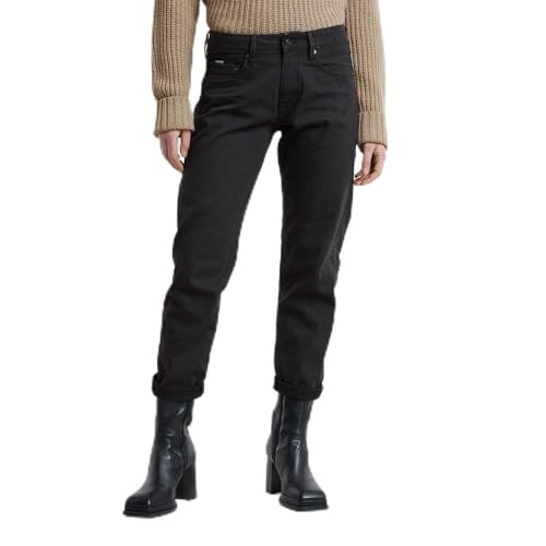 G-Star Damen Kate Boyfriend Jeans, Schwarz (Jet Black D15264-d189-a814), 24W / 30L von G-Star Raw