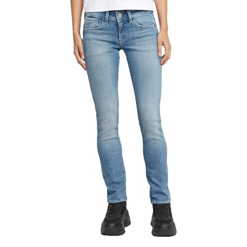 G-STAR Damen Midge Slim Straight Jeans, Blau (Faded Alloy Blue D26424-D441-H070), 25W / 30L von G-STAR