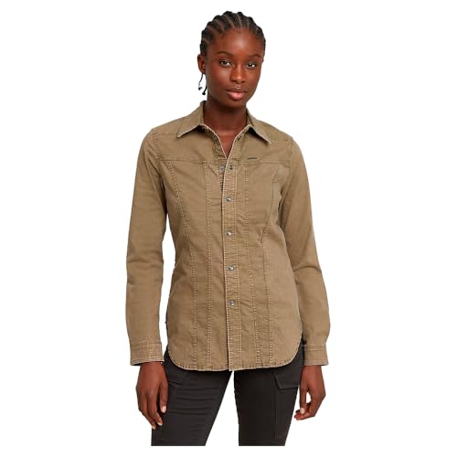 G-STAR Damen Slim Shirt Grün (Antic Green D25243-D729-735) L von G-STAR